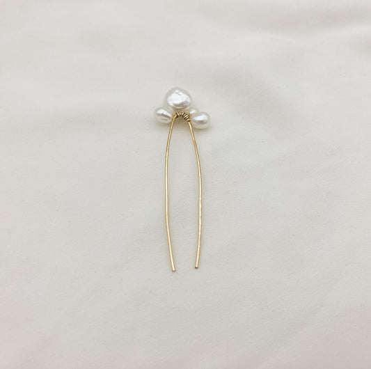 Petit Pic FWP — Petit pic à cheveux perles d'eau douce — accessoire de cheveux Mariage Couture artisanal — Les Majestés