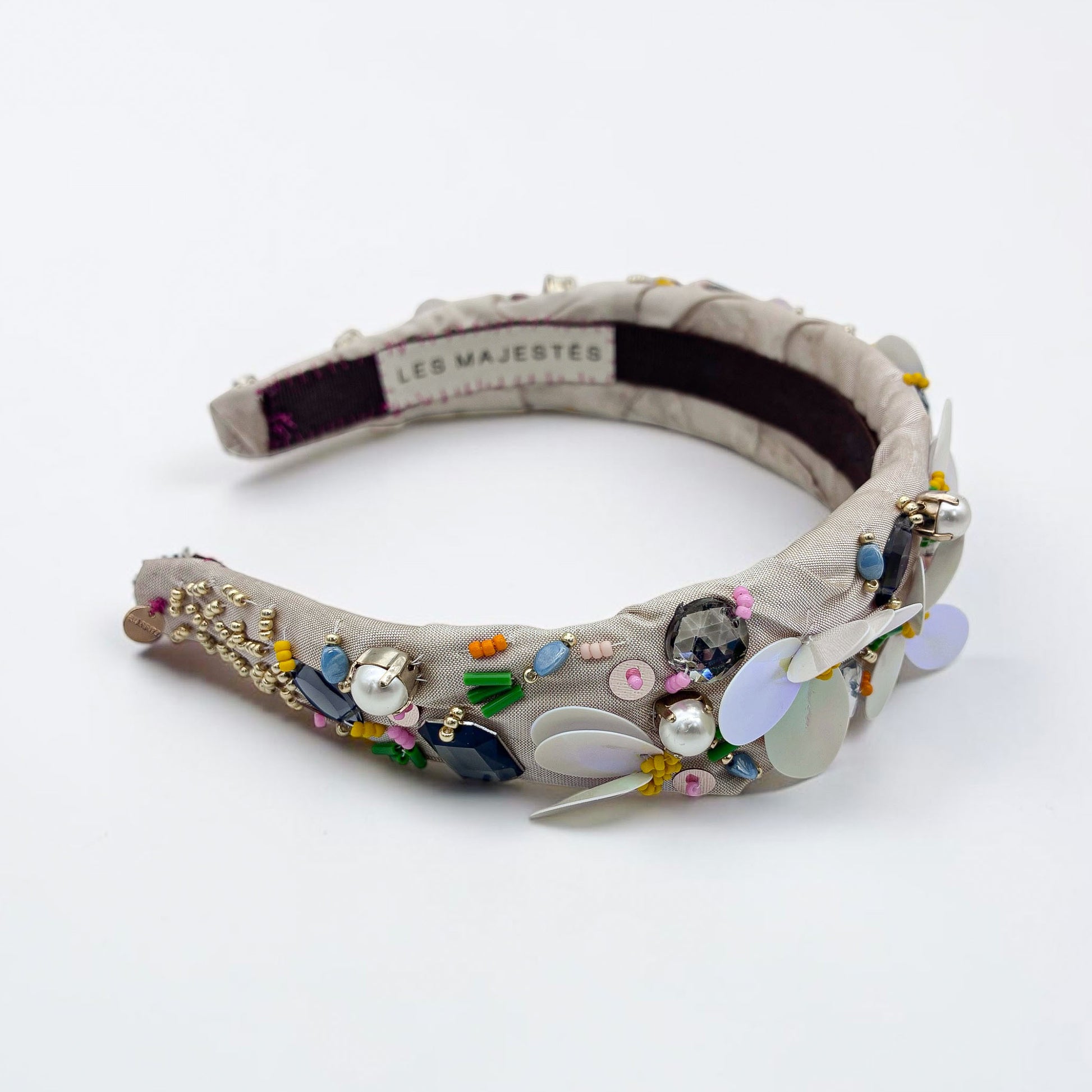 Serre-tête Daphné- accessoire de cheveux mariée –Mariage- couture artisanal -  Les Majestés