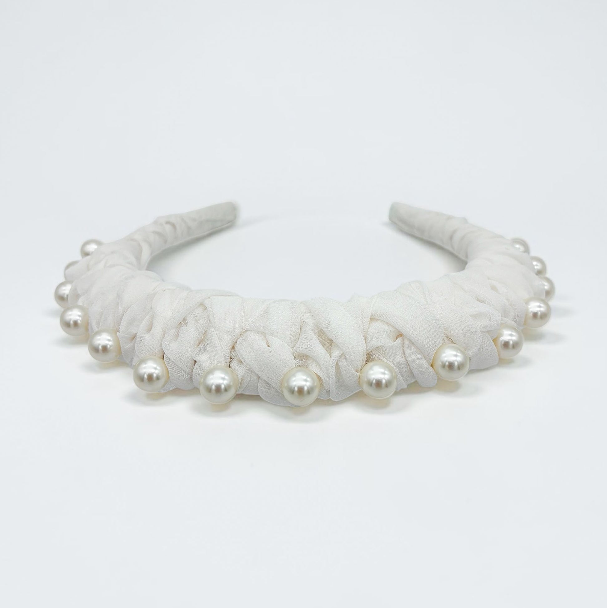 Serre-tête Odette- accessoire de cheveux mariée –Mariage- couture artisanal - Les Majestés